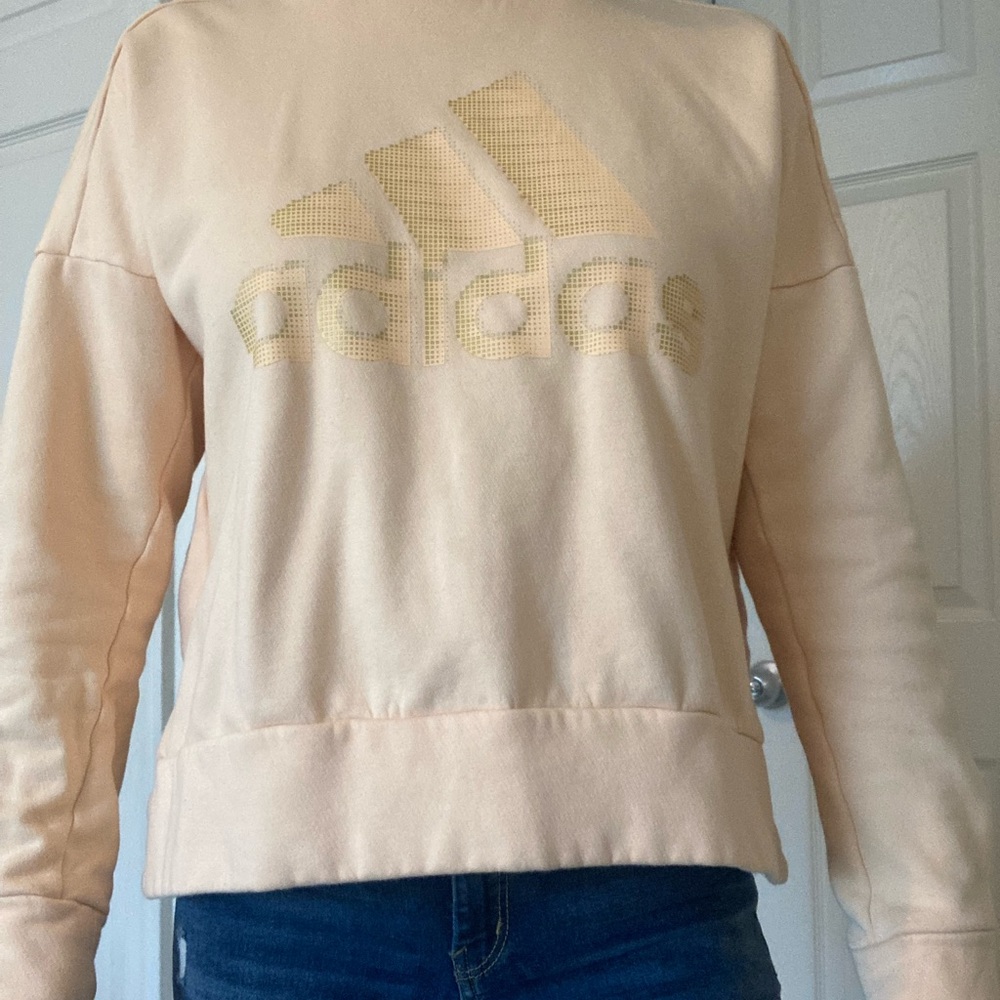 Creamsicle-colored Adidas Crewneck